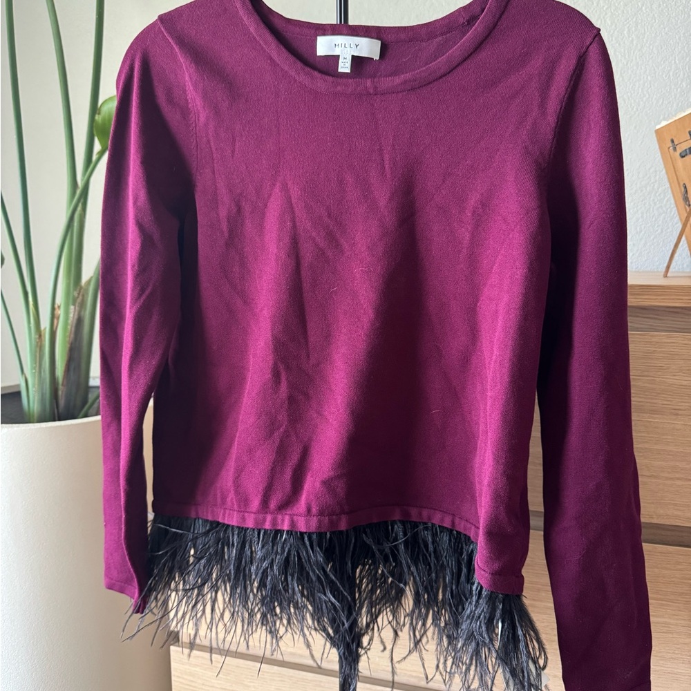 Milly feather sweater
